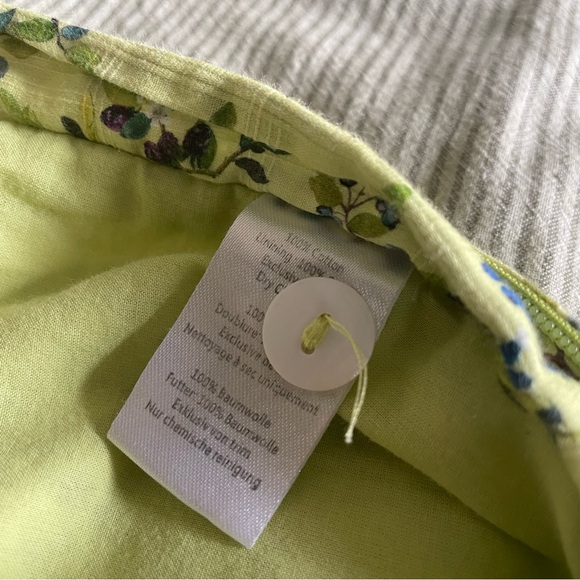 Rachel Antonoff Birdie Slim Straight Leg Pants Lime Green Chartreuse Blueberry 2 - Picture 5 of 8